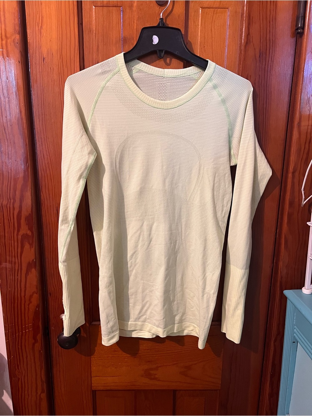 lululemon athletica Light yellow Long Sleeve Tee
